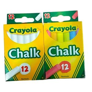 Crayola 12 Piece Chalk Set of 2 NWT